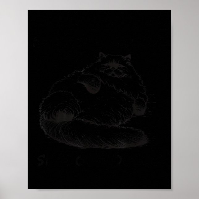 Kattmoder jag är men skinn och ben  poster (Framsidan)