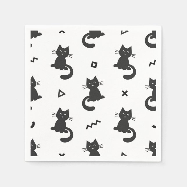 Kattmönster Pappersservett (Framsidan)
