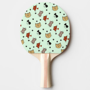Kattmönster Pingisracket