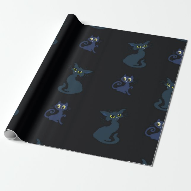 Kattmönster Presentpapper (Utrullad)