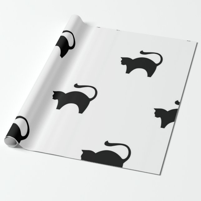 Kattmönster Presentpapper (Utrullad)