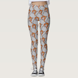 kattmönstrade Leggings