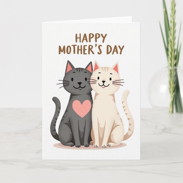 Kattmorsdags konstkort kort (Framsida)