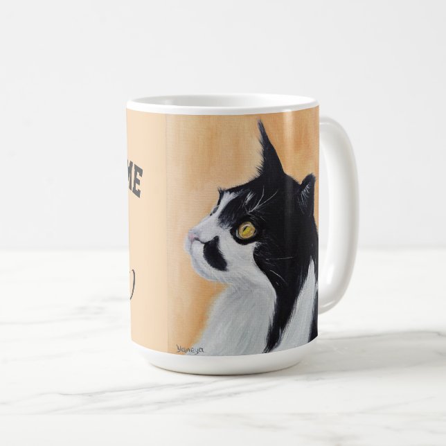 Kattmugg du hade mig på mjau kaffemugg (Framsida höger)
