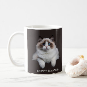 Kattmugg - Född att bli älskad Kaffemugg