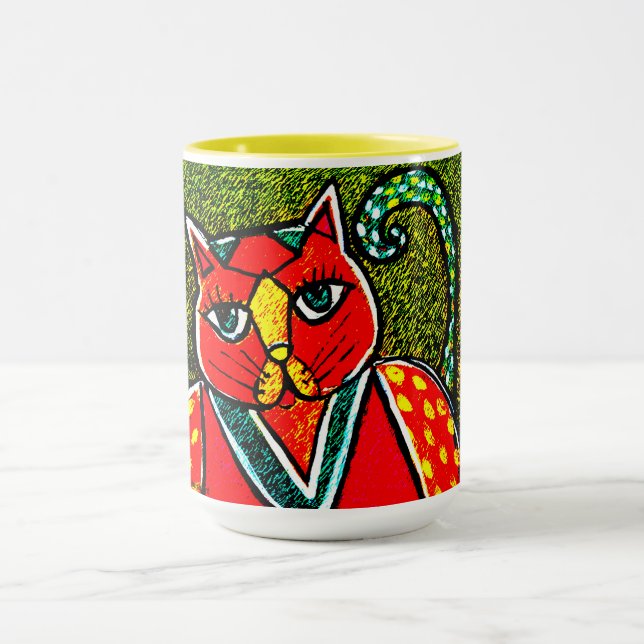 Kattmuggen har jag O.C.D. Tvångsmässig Katt Mugg (Center)