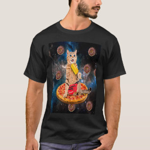 Kattmunk Ritt Pizza Äter Glass Galax Spa T Shirt