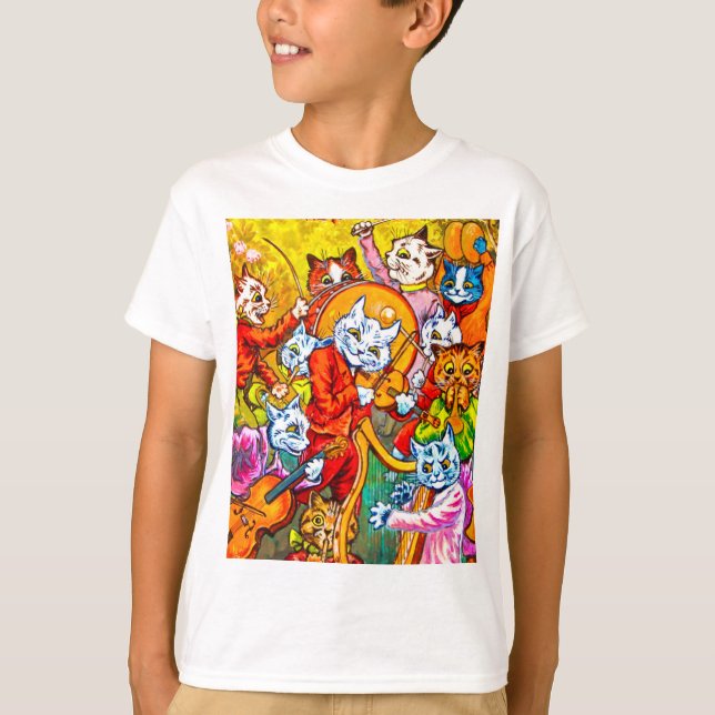 Kattmusikband T Shirt (Framsida)