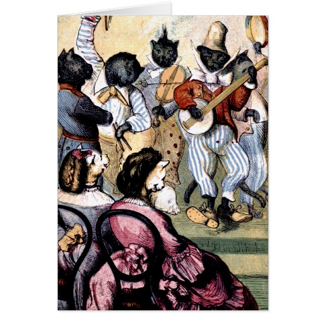 Kattmusiker Hälsningskort (Framsidan)