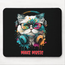 Kattmusknapp för personlig musik älskare
