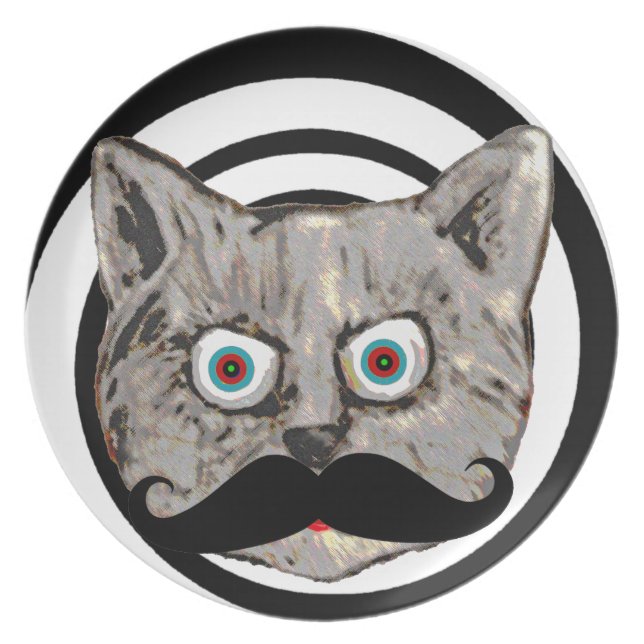 Kattmustasch Tallrik (Framsidan)