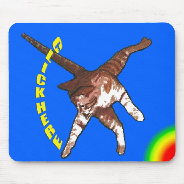 Kattnågot att säga klickar här! Blåttmusen Musmatta (Framsidan)