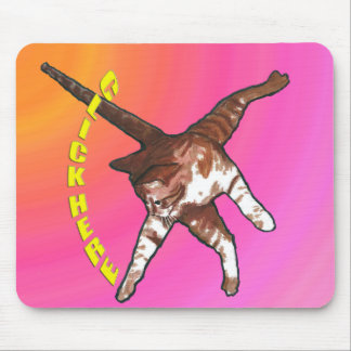 Kattnågot att säga klickar här! Den rosa musen Musmatta