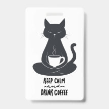 Kattnyckelband, Keep Calm and Drink Coffee Nyckelb