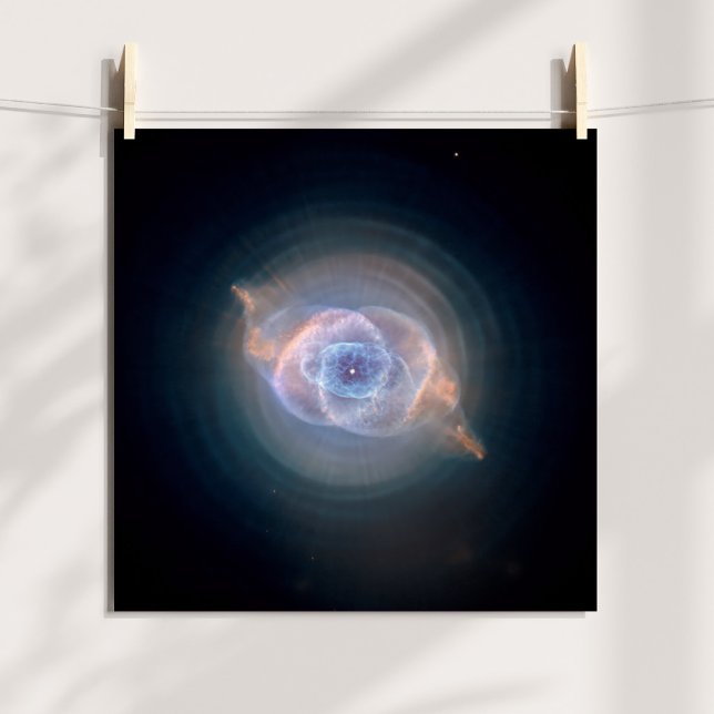 Kattögennebulosan 12x12 poster (The Cat's Eye Nebula 12x12 Poster)
