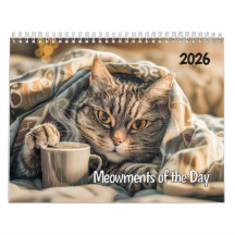 Kattögonblick av dagen - 2026 Kattkalender