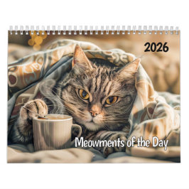 Kattögonblick av dagen - 2026 Kattkalender Kalender