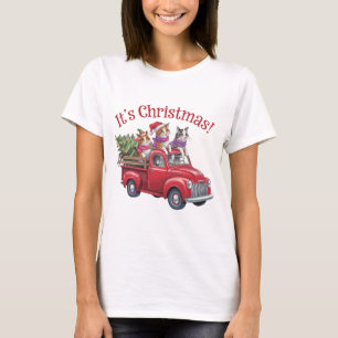 Kattor i Red Lastbil T Shirt