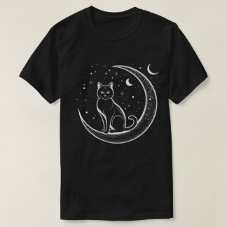 Kattor som står innanför Måne T Shirt