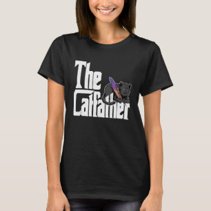 Kattpappa Den kattlige fadern Galen kattpappa Katt T Shirt