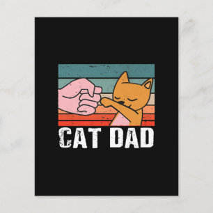 Kattpappa fadersdagspresent Retro kattgåva