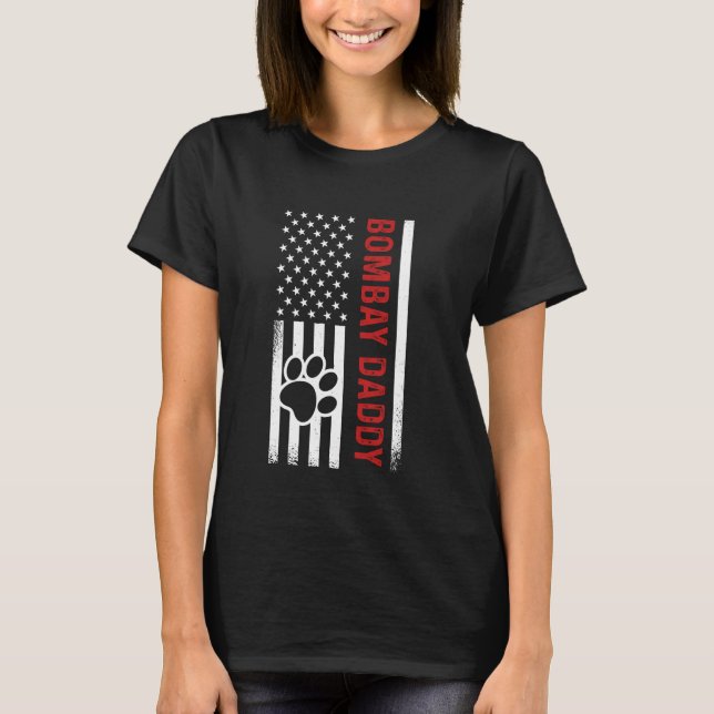Kattpappa far Bombay T Shirt (Framsida)