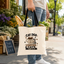 Kattpappa Kaffe Och Katter Det Är Allt Rolig Kattp