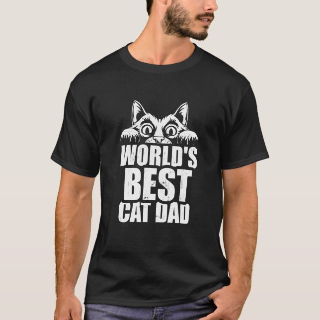 Kattpappa Katt Daddy T Shirt (Framsida)