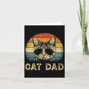 Kattpappa kattälskare pappa fars dag  kort
