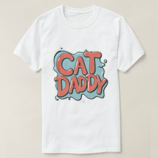 kattpappa, kattälskare, pappa-katt i far, pappa t shirt