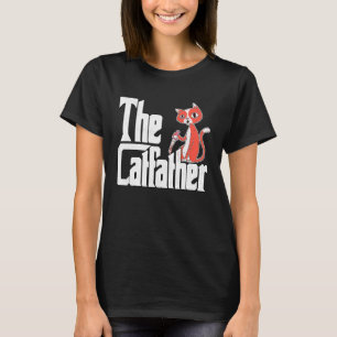Kattpappa Kattfadern Galen Kniv Katt Far Kitty T Shirt