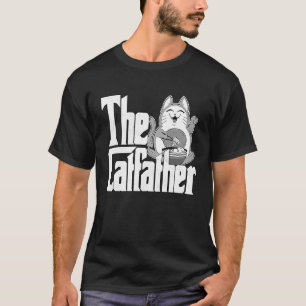 Kattpappa Kattfadern Galen Mat Kattfar Kitty T Shirt