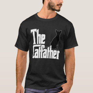 Kattpappa Kattfadern Galen Svart Katt Pappa Kitty T Shirt