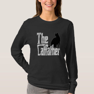 Kattpappa Kattfadern Galen Svart Katt Pappa Kitty T Shirt