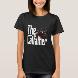 Kattpappa Kattfadern Galen Svart Kattpappa Kattung T Shirt
