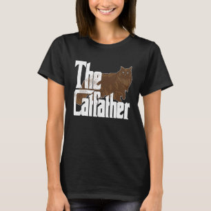 Kattpappa Kattfadern Maine Coon Kattpappa Kisse T Shirt