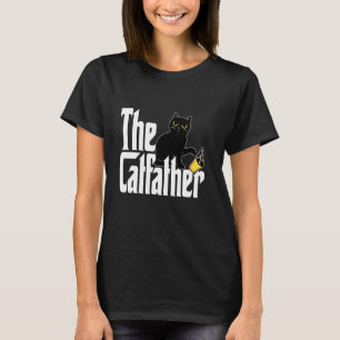 Kattpappa Kattfadern Söt Svart Kattpappa Kattunge T Shirt