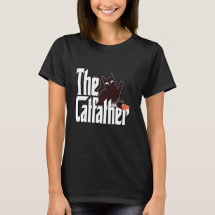 Kattpappa Kattfadern Svart Kaffe Kattfar Kitty Pap T Shirt