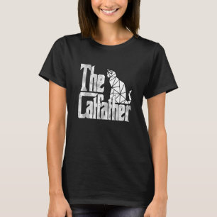 Kattpappa Kattfadern Vit Polygon Kattfar Kit T Shirt