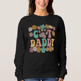 Kattpappa Leopard Ungkatt Tass Retro Solros Groo T Shirt