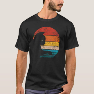 Kattpappa mammas vintage åttiotal stil katt retro  t shirt