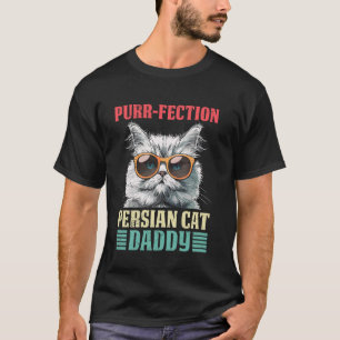 Kattpappa PURR-FEKTION PERSER KATTPAPPA Roliga Män T Shirt