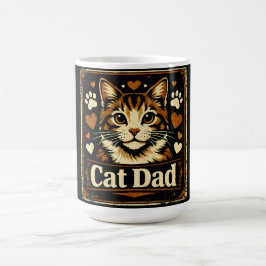 Kattpappa – Stolt felinepappor humor kärlek Kaffemugg