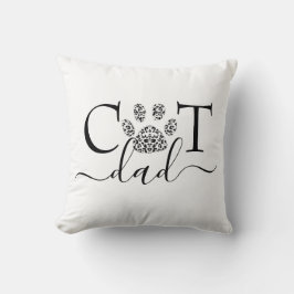 Kattpappa tassavtryck  kudde