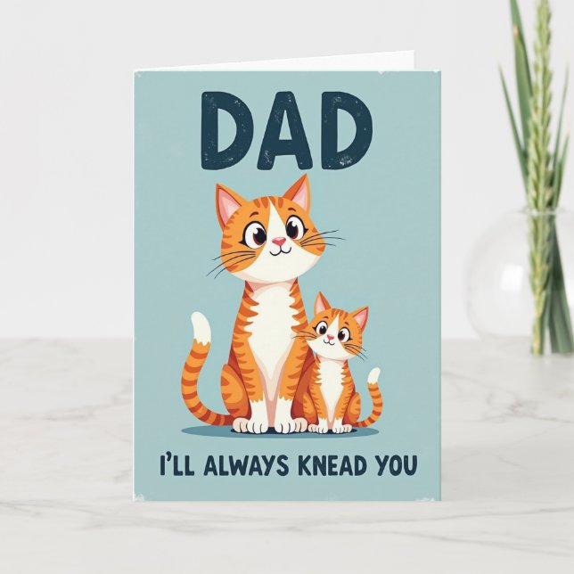Kattpappadagen Bildkort Kort (Framsida)