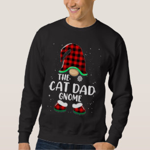 Kattpappagnom Buffalo-rut Matchande familje jul Lång Ärmad Tröja