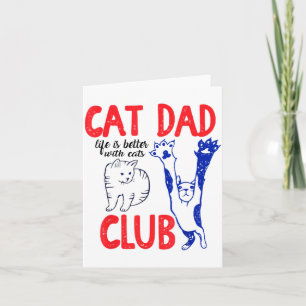 Kattpappaklubben Livet är Bättre Med Katter Fars D Kort