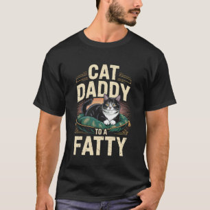 Kattpappatröja Bästa kattpappa feta chonk-katt Coo T Shirt