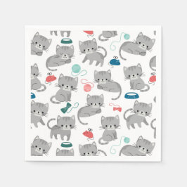 Kattpappersservetter, Kitty Kittens Party Pappersservett