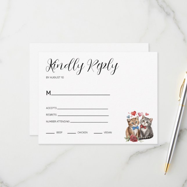 Kattpar i kärlek  OSA kort (Fram/Back In Situ)